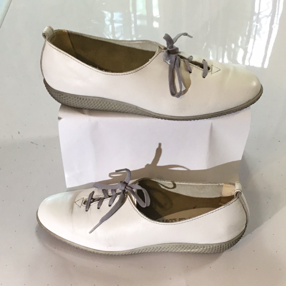 Vintage NATURALIZER SPORTLITES White Leather Lace Up shoes 6.5
